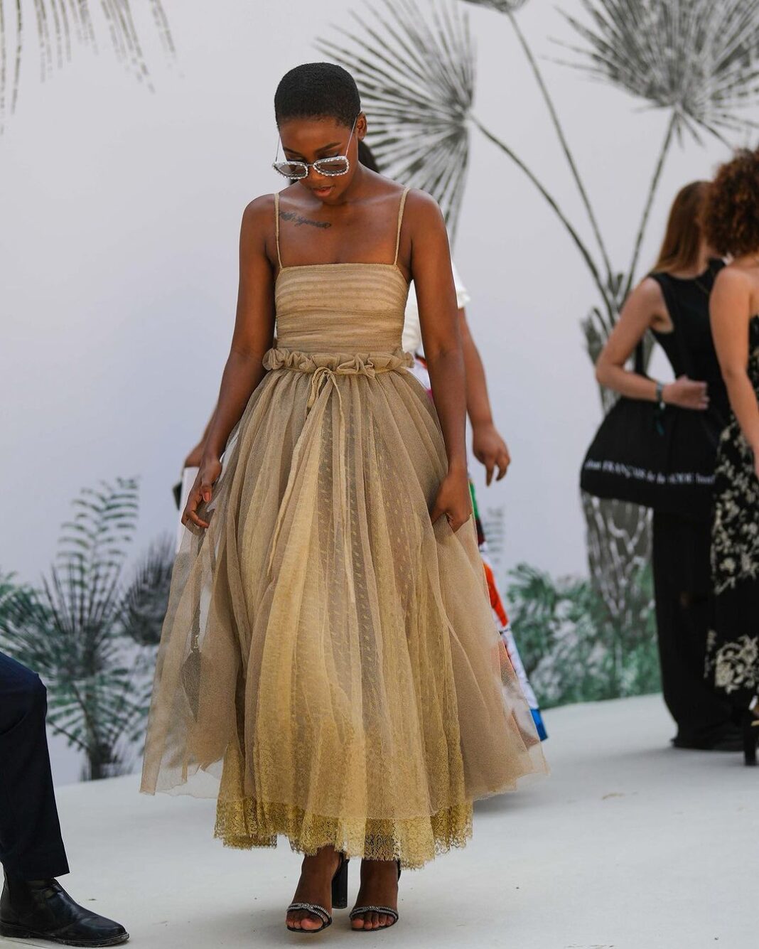 Thuso Mbedu Does Balletcore at The Dior Haute Couture Show - Leurr NG