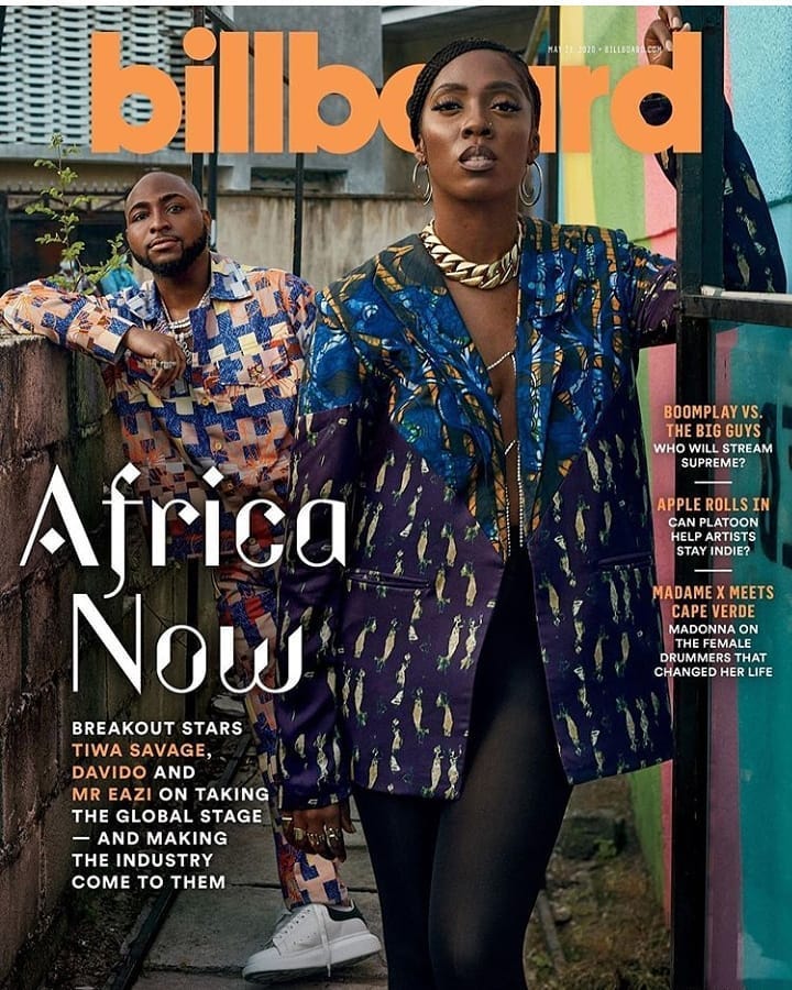 Tiwa Savage Wears Nigerian Designer, Lisa Folawiyo as The Star Covers Billboard Latest Issue