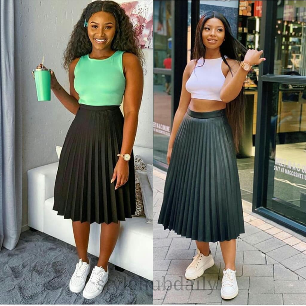Celebrity Style:12 Most Stylish Pleated Skirt Outfits - Styles Weekly