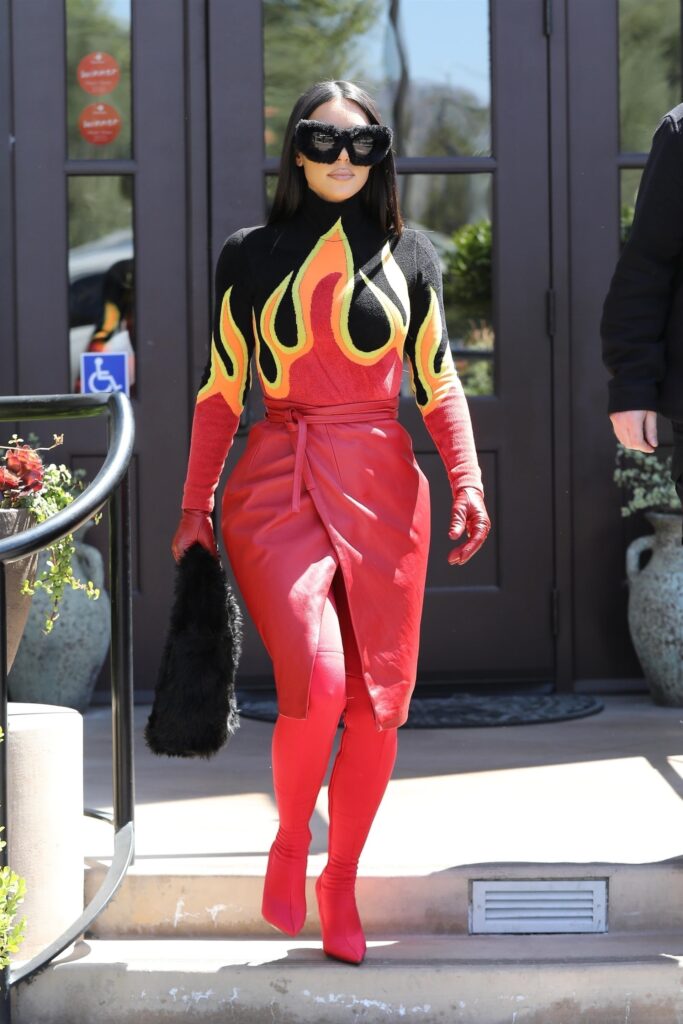 The Internet Goes Crazy Over Kim Kardashian's Flaming Balenciaga