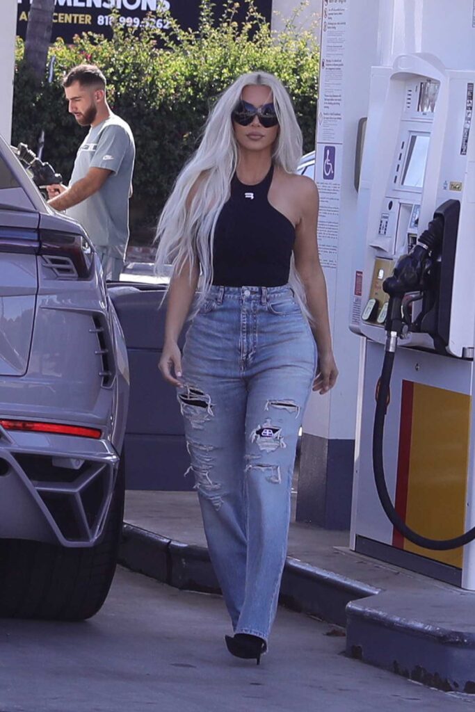 Kim Kardashian Shows Off Her low key Balenciaga Style