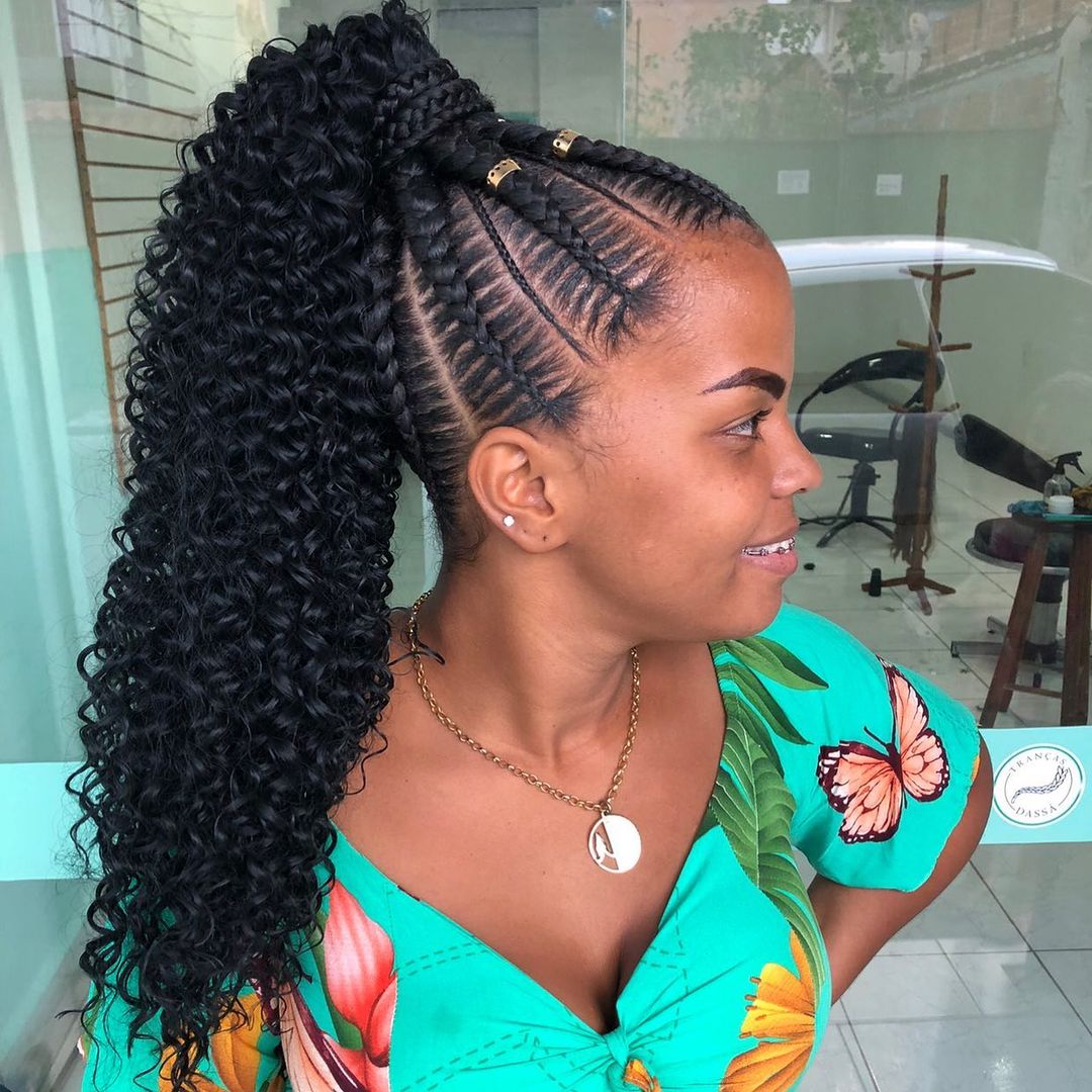 Top African Hairstyles on Instagram Gorgeous Queen  Triangle Knotless  braids with beads braidsbyjbae edgesonfleek    Hairstylist  braidsbyjbae