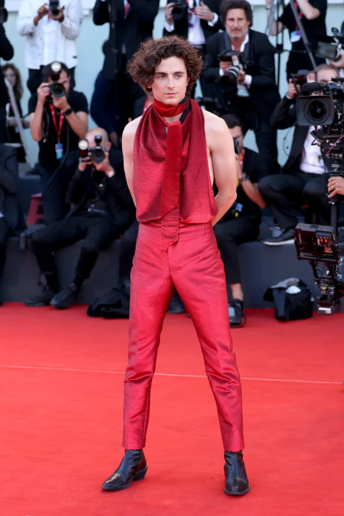 Timothée Chalamet Makes His Most Risqué Red-Carpet Debut