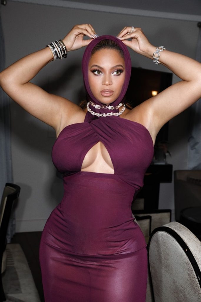 Beyoncé Shined at Her Private Afterparty in Paris in All-Maroon Outfit