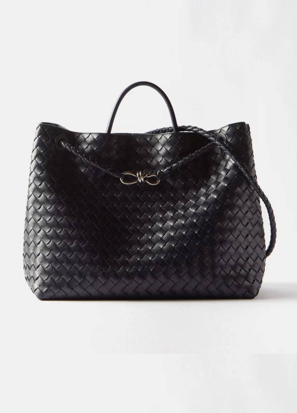 BOTTEGA VENETA Andiamo large Intrecciato-leather tote bag - leurr