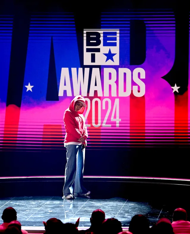 Taraji P. Henson on stage at the 2024 BET Awards 