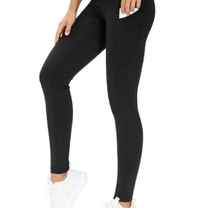 THE GYM PEOPLE Thick High Waist Yoga Pants with Pockets