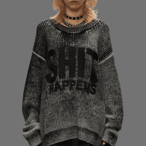 Shit Happens Boyfriend Sweater