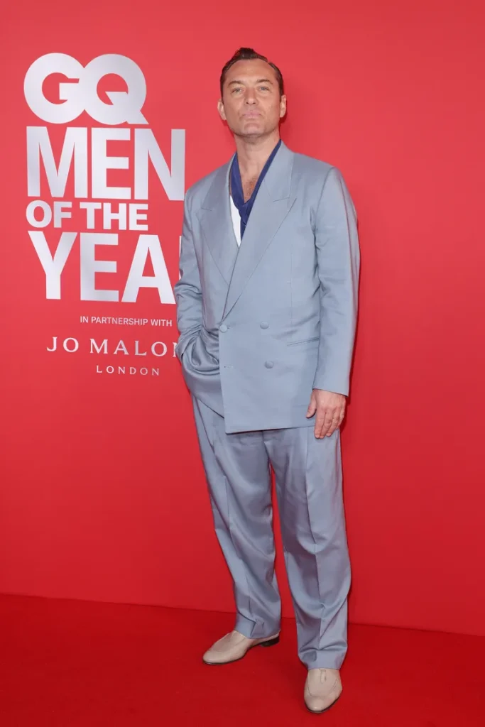 Jude Law on the red carpet at the GQ Men of the Year awards.
