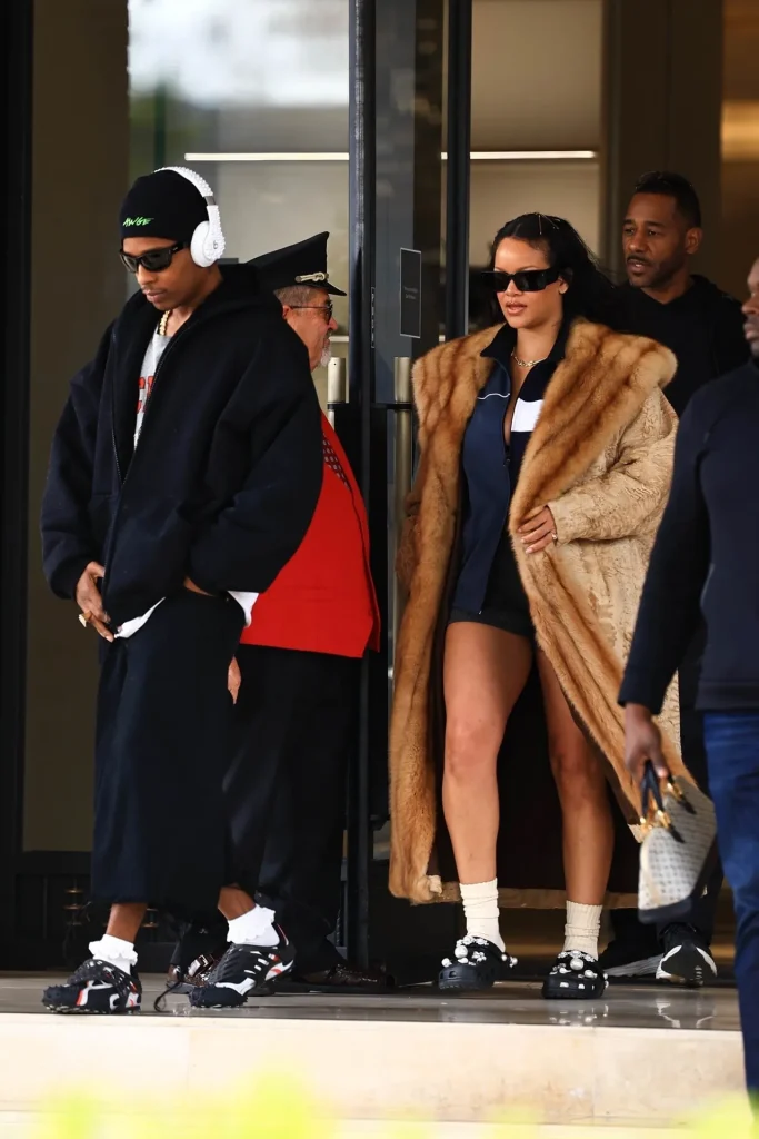 Rihanna wearing cros