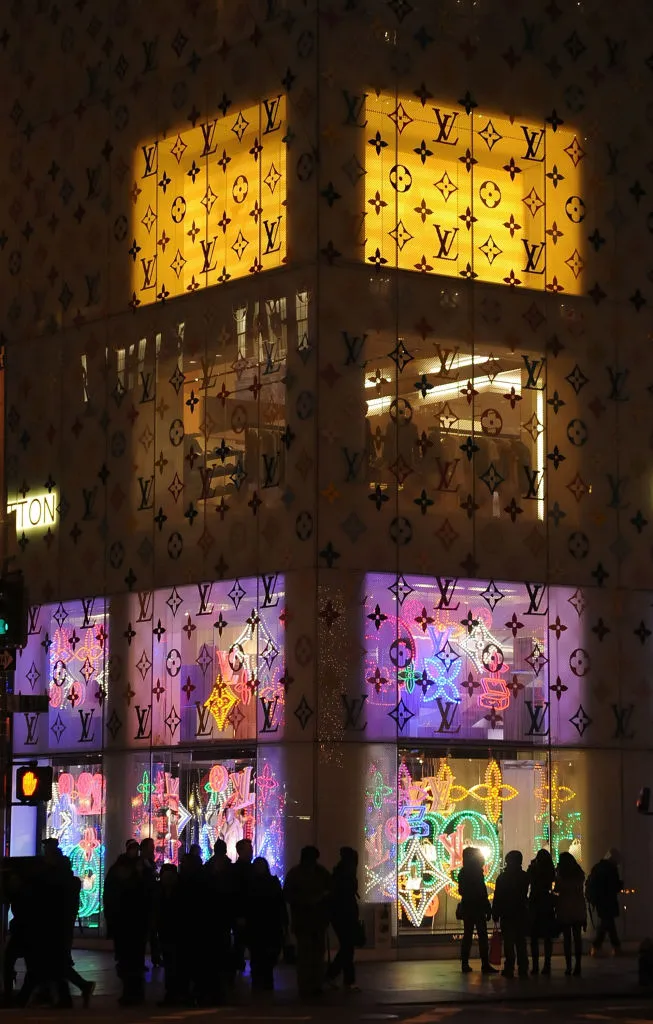 Louis Vuitton’s New York flagship holiday display, 2008.