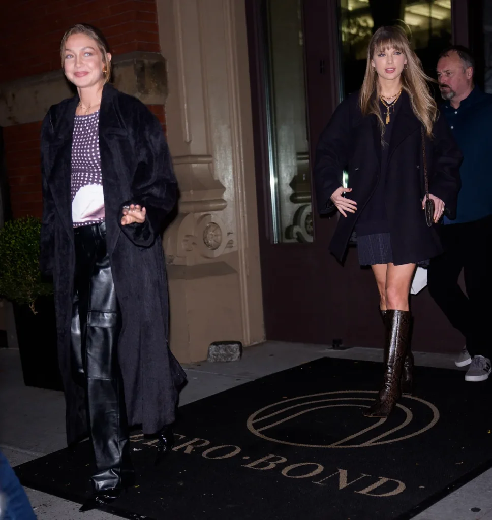 Taylor Swift Introduces Gigi Hadid To Winters SquareToed Boot Trend
