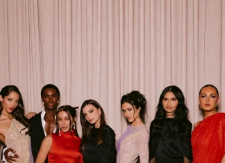 Stella McCartney Teases Her Next H&M Collaboration At The Fashion Awards Image may contain Barbara Carrera Emily Ratajkowski Anitta Groupshot Person Adult Clothing Dress Wedding and Face
