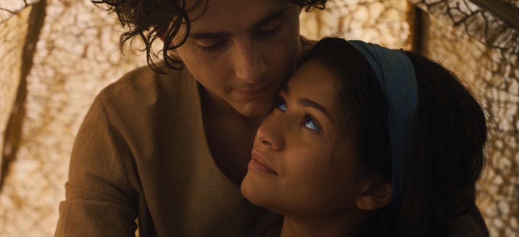 Timoth&eacute;e Chalamet and Zendaya in the trailer for 'Dune: Part Three.' Photo courtesy Warner Bros/YouTube